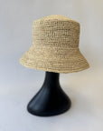 Straw bucket hat on a mannequin