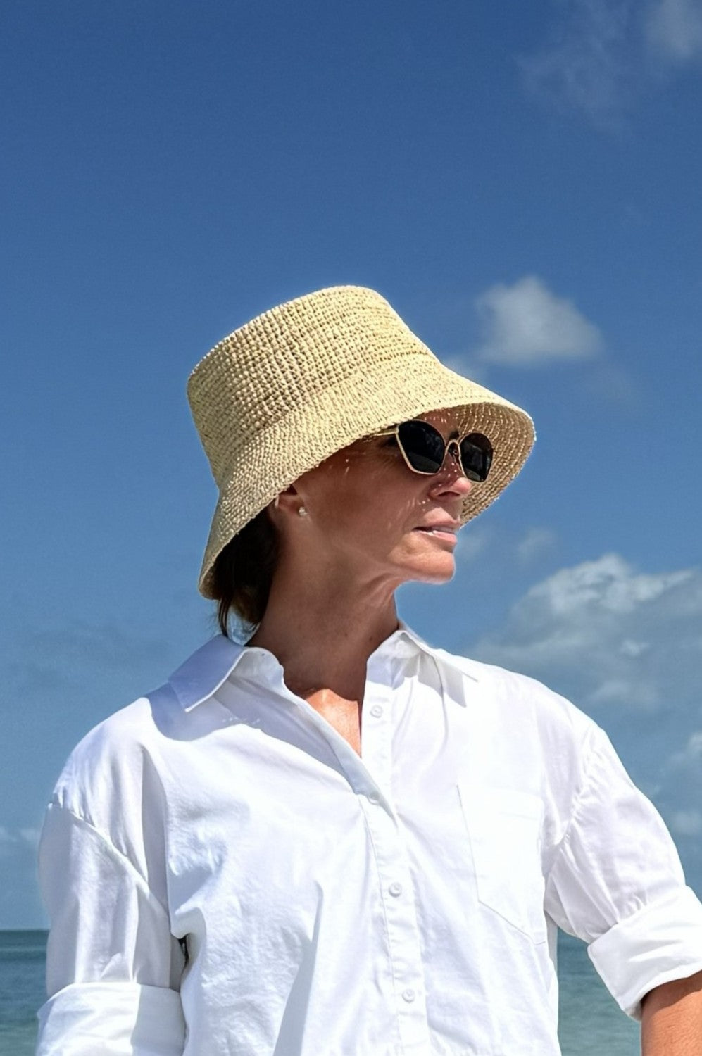 Crochet Raffia Bucket Hat for Women | The Chipley Hat – Anya & Niki