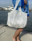 The Biscayne Bag White Mesh