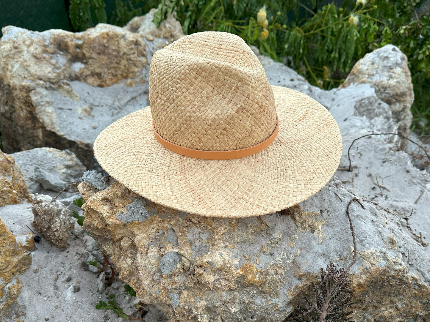 The Everywhere Hat Tan Leather Band