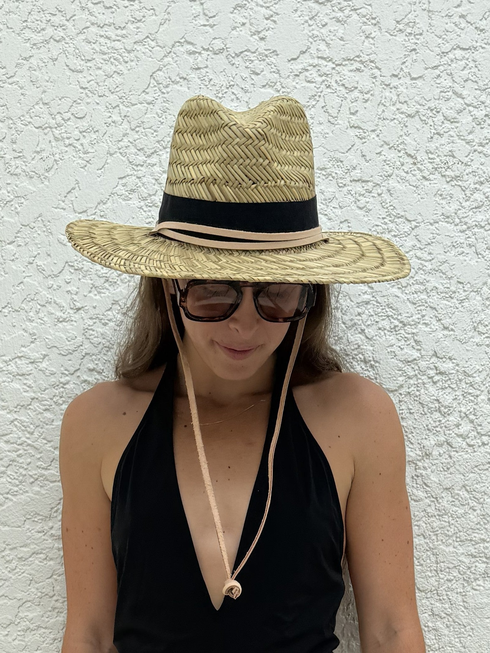 Wide Brim Straw Lifeguard Hat – Seagrass Sun Hat | The Tower  display picture 1
