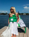 The Hudson Pouch Lime Green