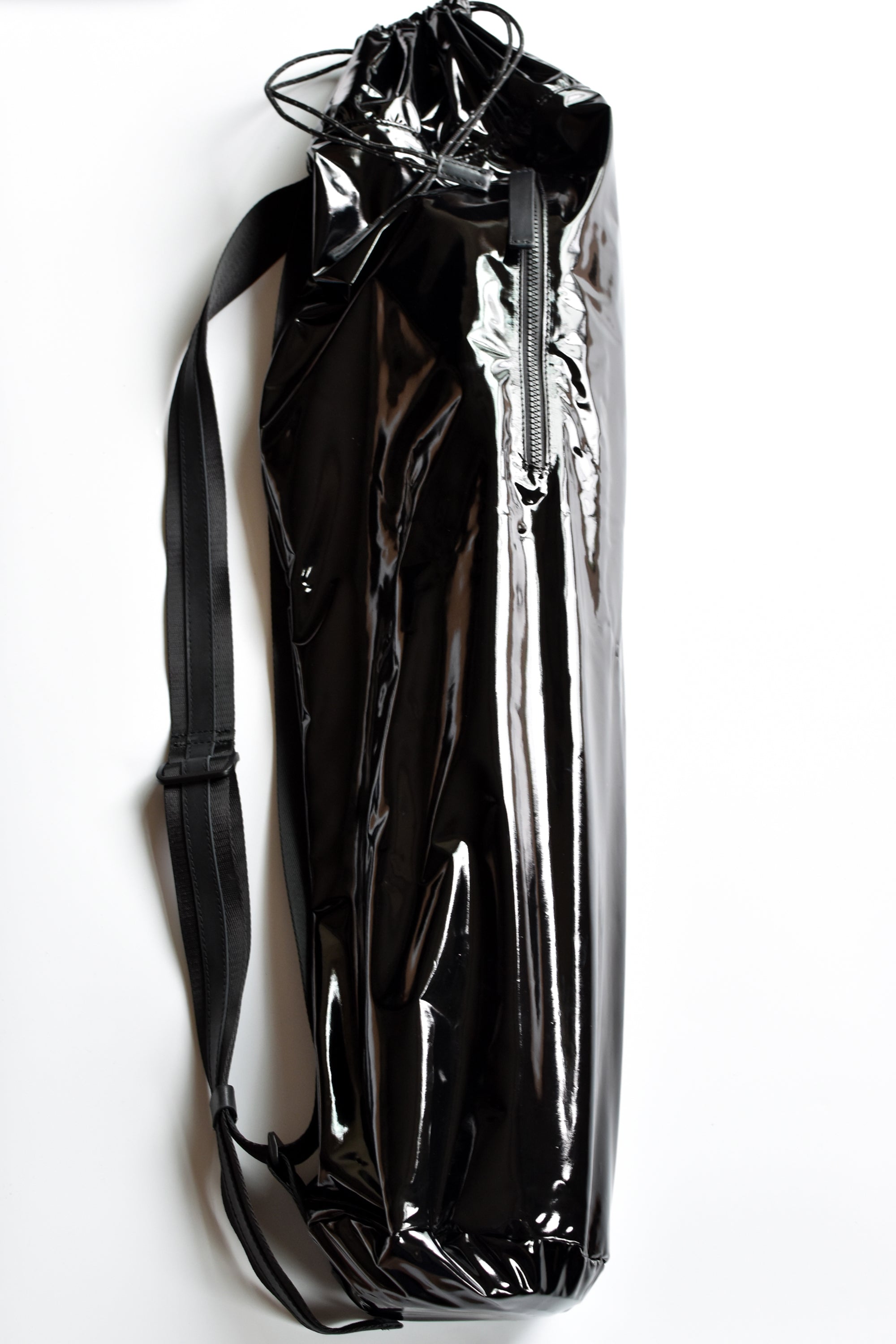 lululemon mat bag Shiny Black Yoga Mat Bag – Lightweight & Chic Tote