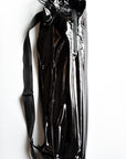 Anya & Niki glossy black yoga mat bag