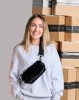 The Orlando Bag Black Velvet