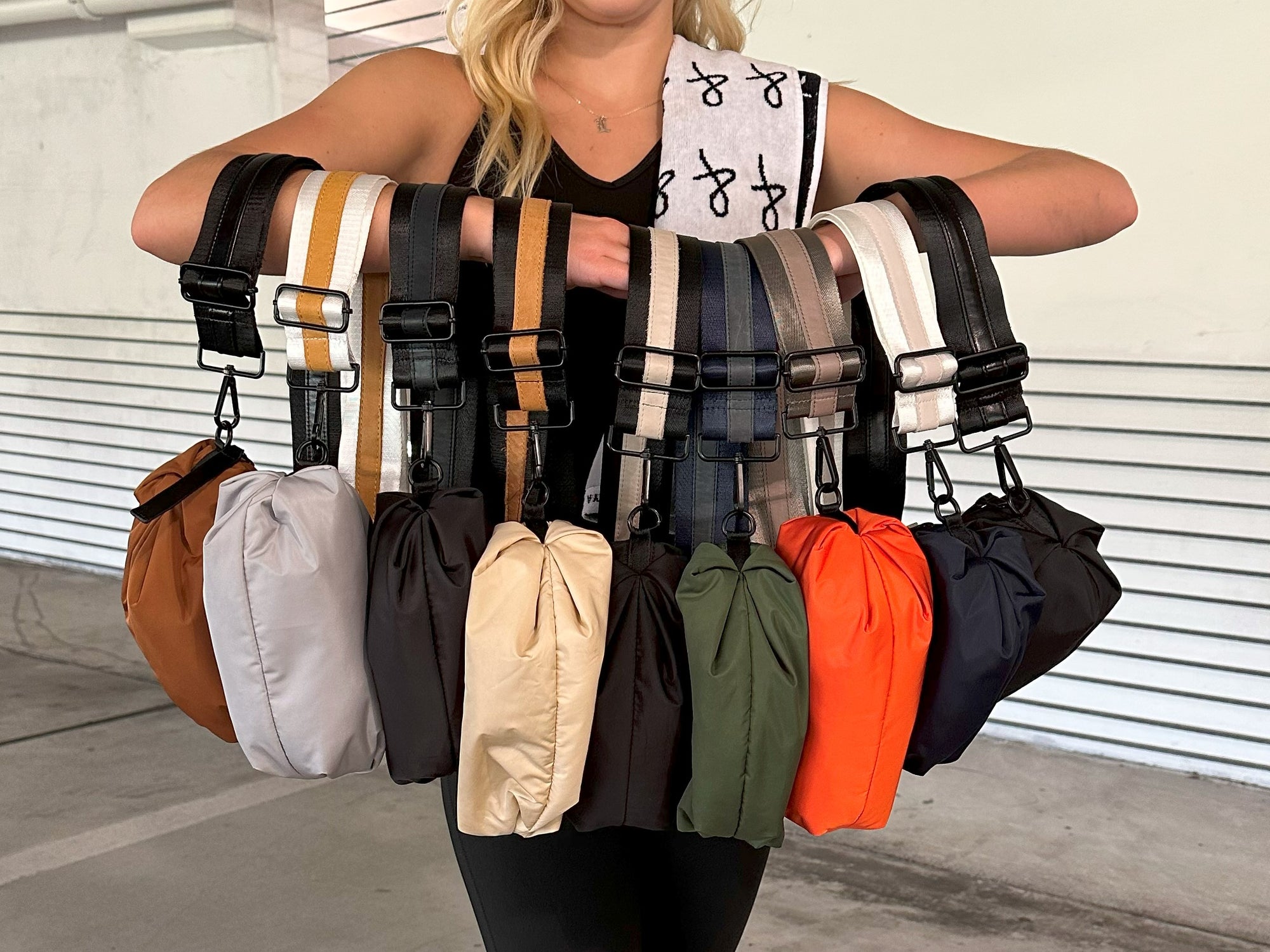 full collection of A&amp;N Orlando Belt Bags - total of 9 colors