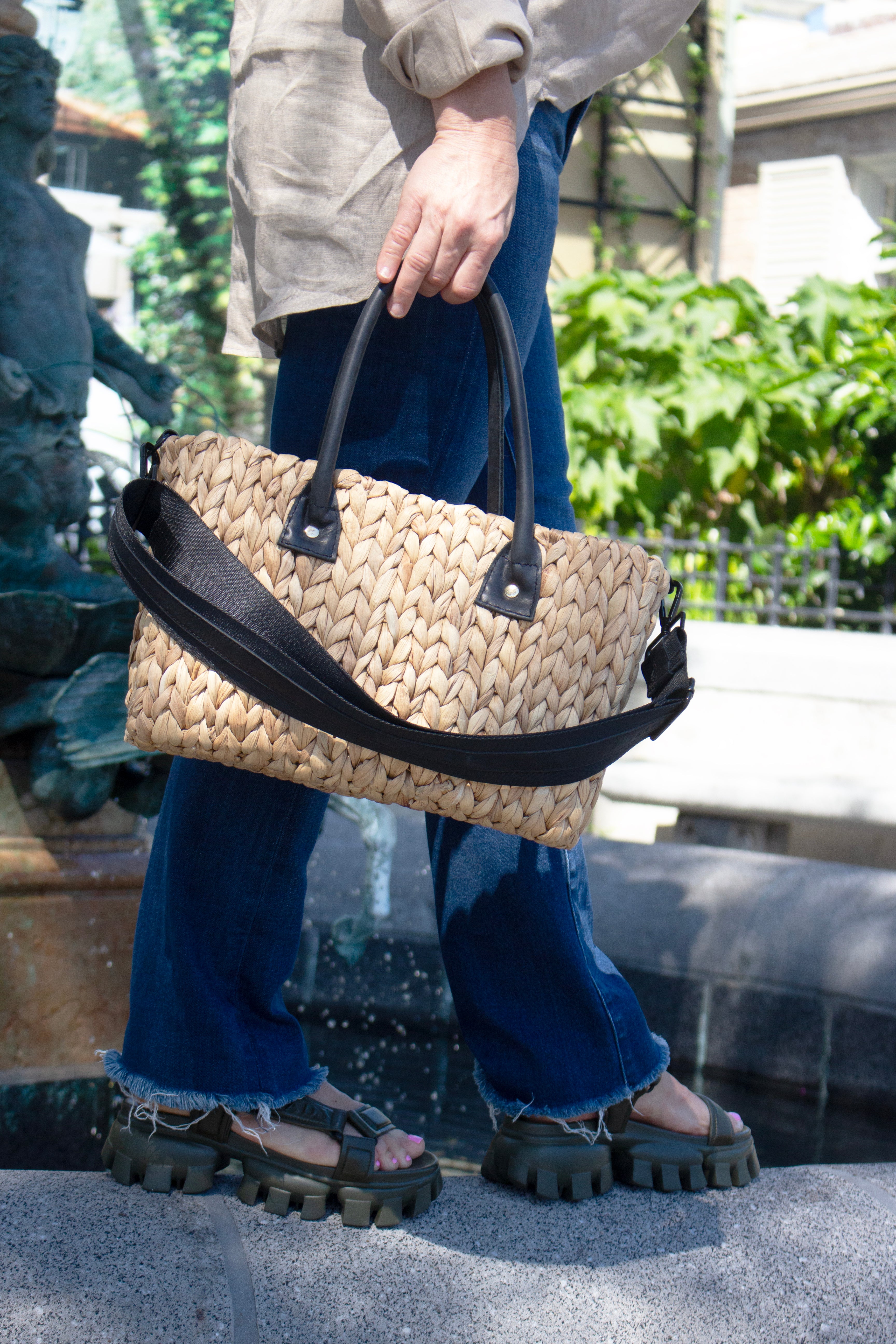 Straw Tote Bag | The Gables Bag – Anya & Niki