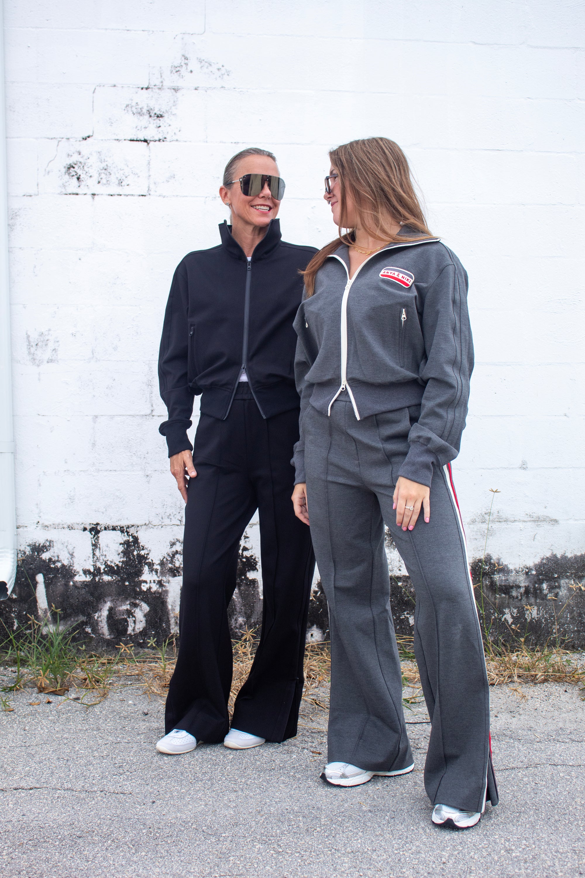 Del Mar Double Knit Track Pant Gray