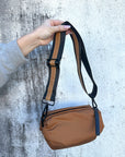 The Orlando Bag Brown with Black & Tan Strap