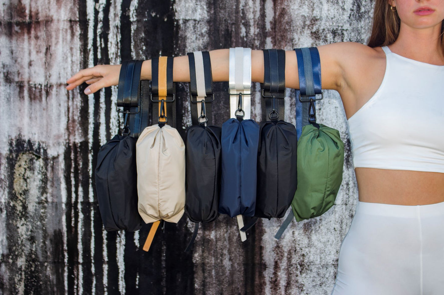 Collection of all 6 Orlando Black Belt Bags  from Anya & Niki8
